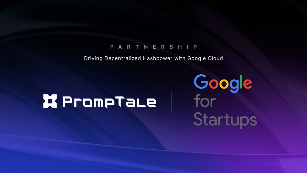 🤖🛰 Google selects PrompTale for #AI Startups Program

PrompTale is now among the prominent selections, joining Polygon, Solana, Near, and Aptos.

As part of this collaboration, Google will play an active role in decentralizing hashpower by supporting PrompTale Generator