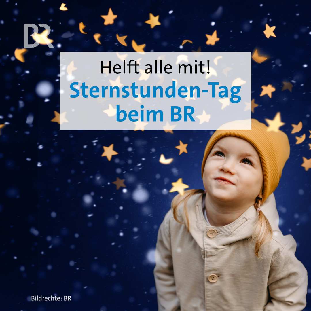 Heute ist #Sternstundentag im BR - alle Programme und ihre Macherinnen und Macher im Bayerischen Rundfunk stellen sich in den Dienst der guten Sache: Wir helfen Kindern! Spenden unter br.de/sternstunden oder am Telefon zwischen 6.00 bis 23.15 Uhr: 0137 / 10 10 200.