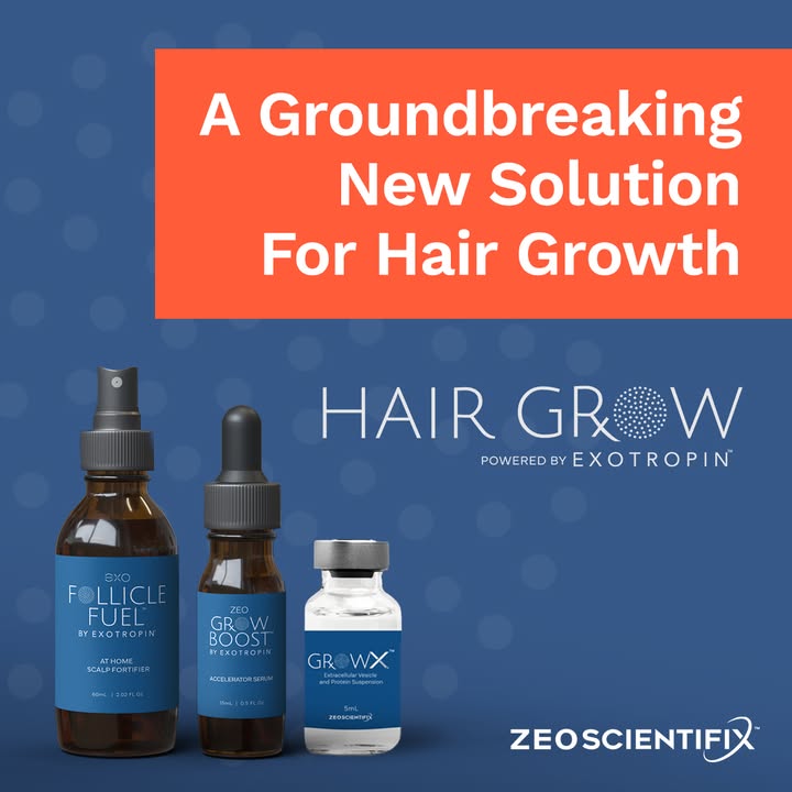 zeoscientifix's tweet photo. We’re excited to announce our partnership with Exotropin to bring you ZEO HAIR GROW™! This breakthrough, backed by science, optimizes scalp health for fuller hair.

Read our latest newsletter to learn more: https://t.co/ypz9sjfvST

#haircare #hair #biotech https://t.co/ZM0SdqR6VA