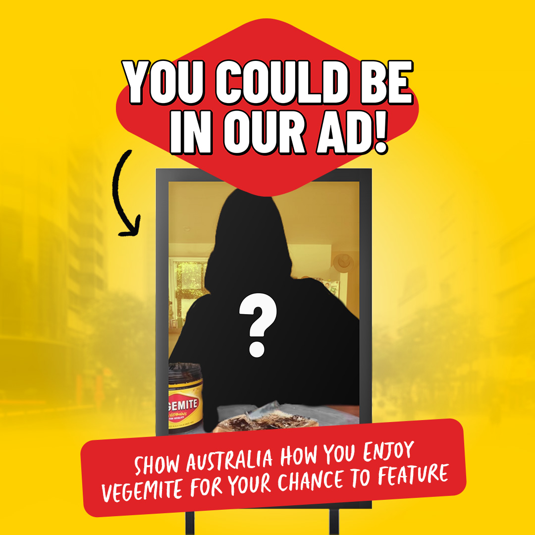 Ever wanted to be in a VEGEMITE ad? Now’s your chance! 🎬🙌 Head to unitewithvegemite.com.au and share a video of how you enjoy your VEGEMITE for a chance to feature! 💛 #VEGEMITE #TastesLikeAustralia