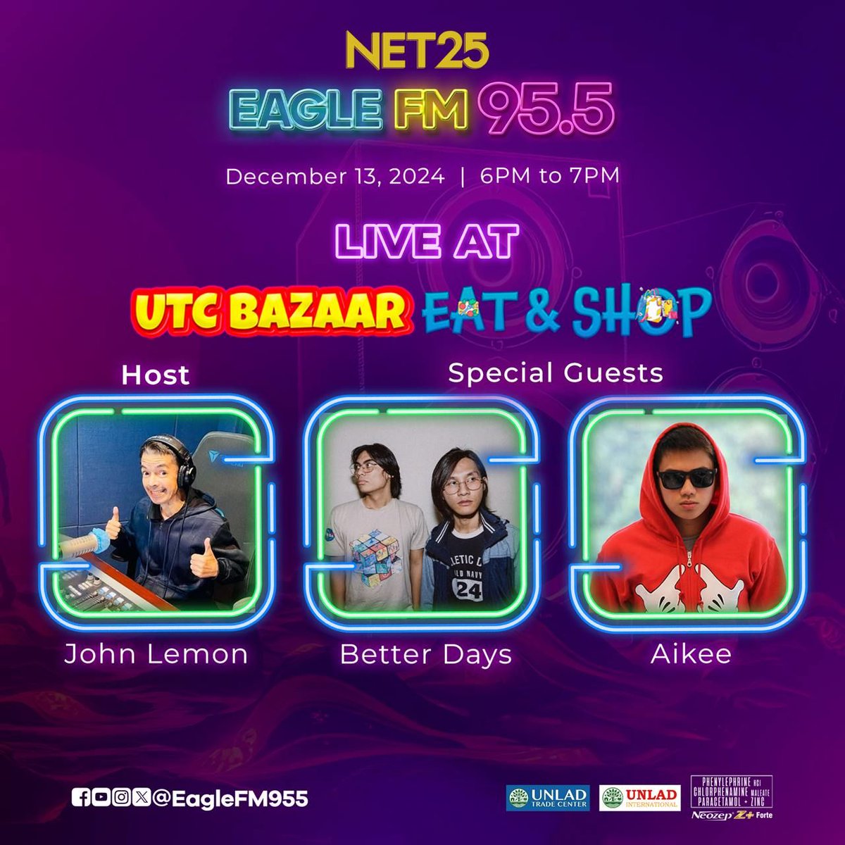 SOUPSTAR (@soupstarent) on Twitter photo Abangan ang live performance ng <a href="/betterdaystour/">Better Days</a> mamaya sa UTC Bazaar Eat & Shop! Show starts at 6PM. See you there! Abangan ang live performance ng <a href="/betterdaystour/">Better Days</a> mamaya sa UTC Bazaar Eat & Shop! Show starts at 6PM. See you there!