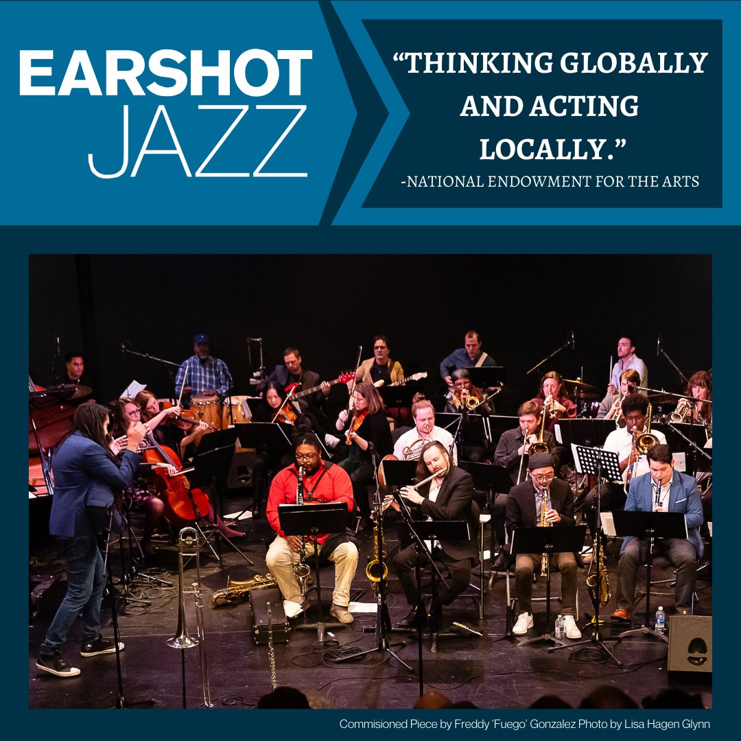 🎵Earshot Jazz is dedicated to local artists! 🎶 

This year, Freddy 'Fuego' Gonzalez presented his commissioned piece alongside local musicians. Join us in celebrating our local talent! 🎷 Donate now to support our jazz community! ❤️

Donate here
earshotjazz.my.salesforce-sites.com/donate/?dfId=a…