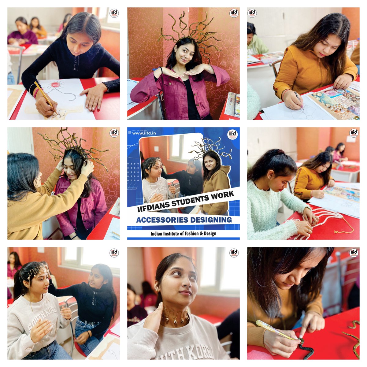 iifdedu's tweet image. Our talented students are diving into the world of accessory design, creating stunning pieces that reflect innovation and artistry. 💎🎨

#IIFDians #AccessoryDesign #CreativityUnleashed #DesignInProcess #FashionDesign #HandsOnLearning #FutureDesigners #IIFD #iifdchandigarh