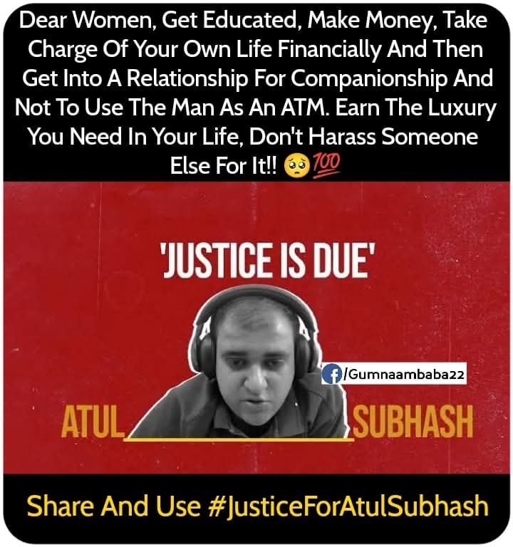 This Dying Declaration of Atul Subhash is uprooting the core trust of men from social relationships and marriage overall. This society and judiciary just killed a good man. No need of marriage anymore until this society changes.