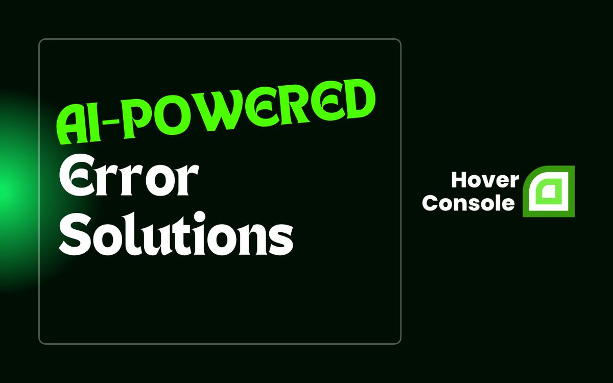 khalid_farhan's tweet image. Hover Console v0.24 is here! 🚀 

+ Small-screen 
+ AI-powered error fixes 
+ In-page console 

Redefining debugging for developers 

🔗 chromewebstore.google.com/detail/hover-c…

#JavaScriptDebugging #HoverConsole
