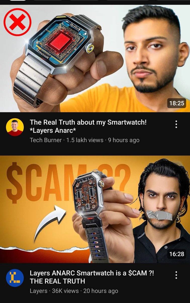VenomsTech's tweet photo. That huge Anarc Watch exposé on @broitstech (Rohit Raj Gupta) vanished—deleted or made private, who knows?—and now there's new Anarc Smartwatch videos trying to clear things up.  Rohit really needs to address this publicly, don't you think?  Doesn't it seem fishy? https://t.co/JrUHcRR0dT
