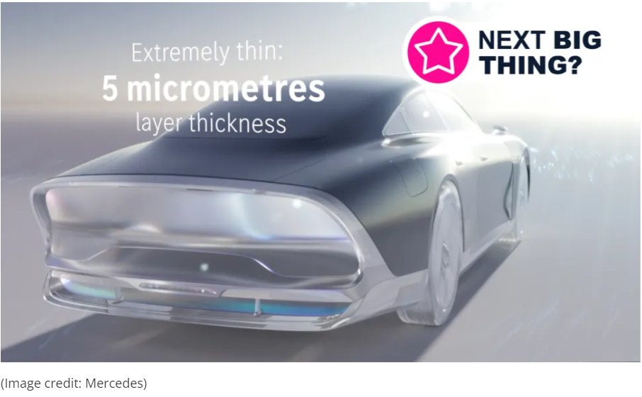 AutoComms_'s tweet image. Mercedes’ innovative solar paint could help eliminate EV range anxiety by delivering thousands of free miles a year—powered by the sun! #SolarTech bit.ly/3Ou5QZ4
