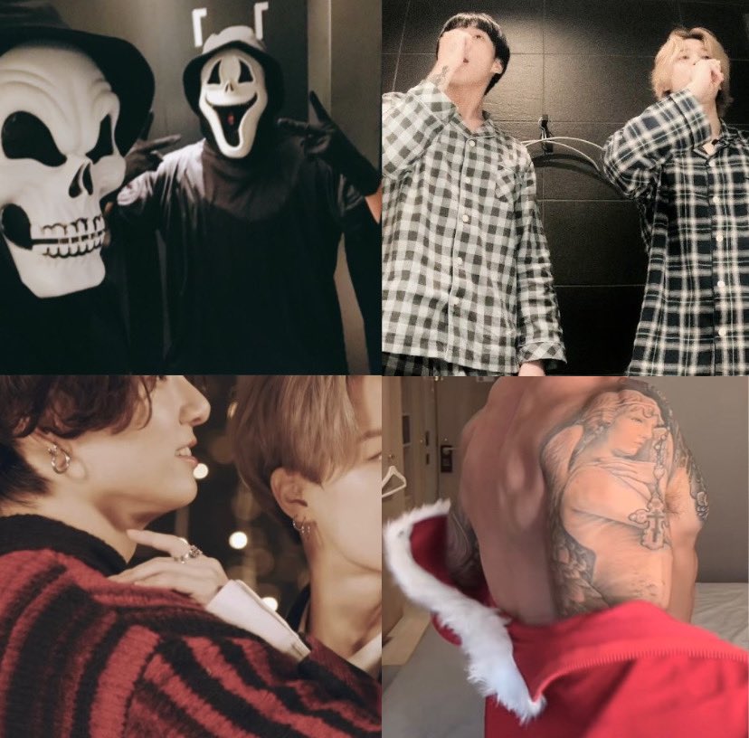 Christmas wish — km au 🎅🏻

Donde a JM no le bastó que su novio le cumpliera el capricho de disfrazarse de Ghostface en Halloween, y ahora, con la magia de la Navidad acechando su puerta, se le ocurre pedirle a JK que se disfrace de Santa y le haga pasar otra noche inolvidable.