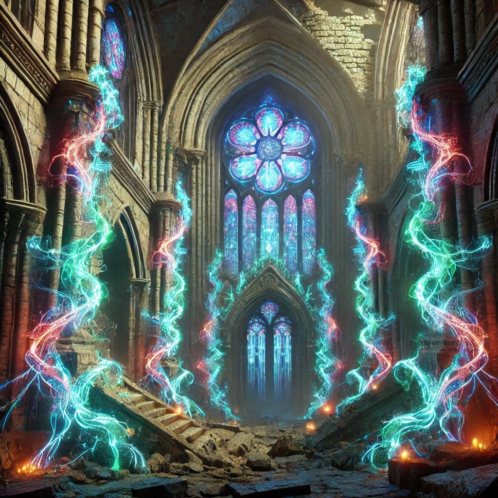 cel67540628's tweet photo. Ancient ruins with a Cyber-Gothic aesthetic #aiart #aiartwork #ArtisticAI #aiartcommunity #aiartworks #ai #art #generativeart https://t.co/QEDmRpNE22