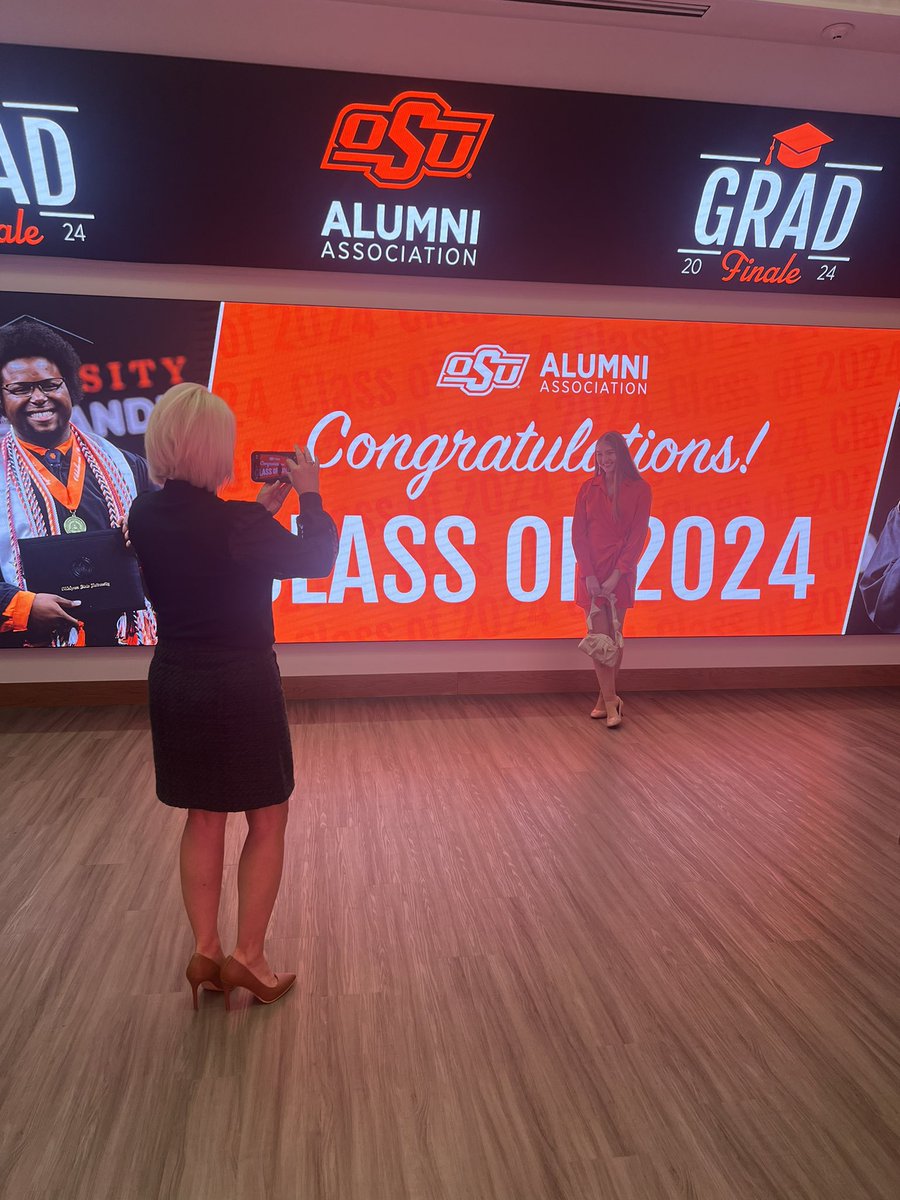 OKStateAlumni's tweet photo. Welcome to your Alumni Era! 🎓 Congratulations to the Class of 2024! 🤠

We had the best time celebrating our graduates and their amazing accomplishments tonight! We can’t wait for you all to make the OSU Alumni Association your home!🧡 Go Pokes! 

#okstate24 | @okstate https://t.co/jsiaZHgM5b