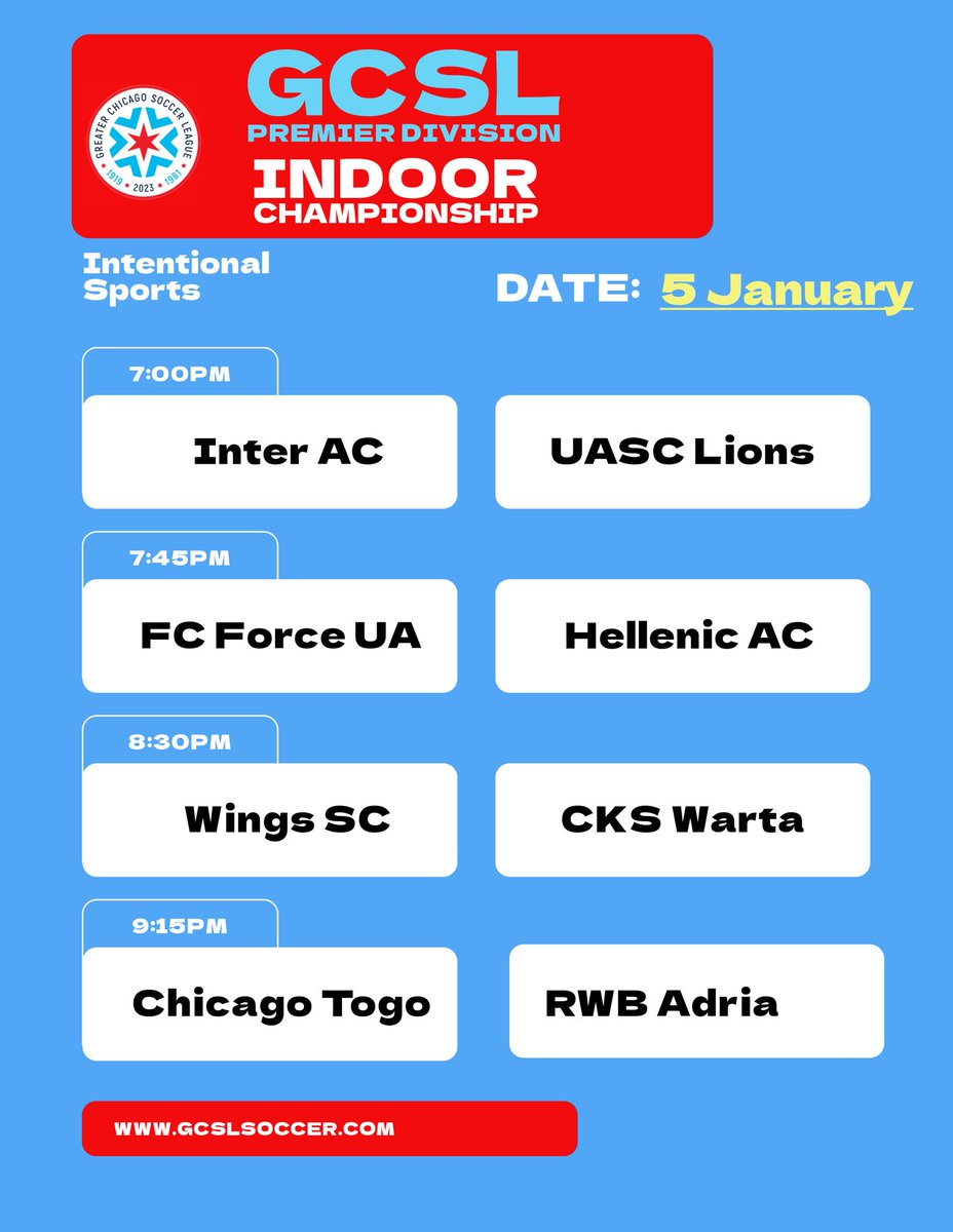 Greater Chicago Soccer League tweet media