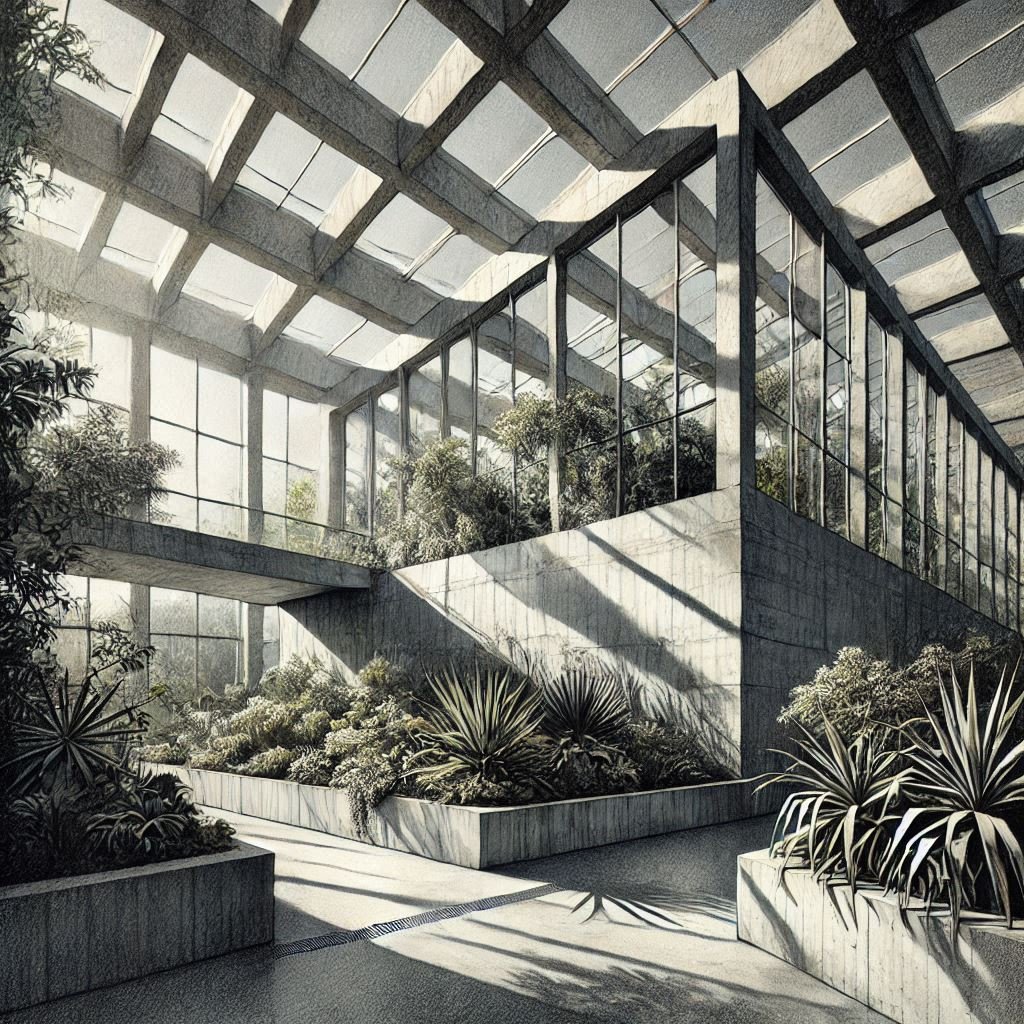 cel67540628's tweet photo. #Victorian #greenhouse with a #Brutalist #aesthetic #aiart #aiartwork #ArtisticAI #aiartcommunity #aiartworks #ai #art #generativeart https://t.co/mvH21tXVcs