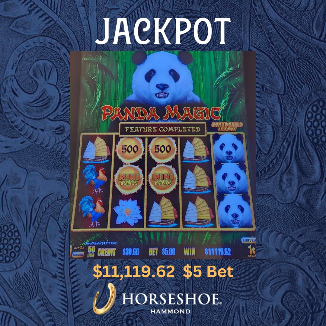 HorseshoeHammnd's tweet photo. Congratulations to these recent #CaesarsRewards #WINNERS who won big #JACKPOTS on #PandaMagic all in the same week!
Know When To Stop Before You Start.® Gambling Problem? Call 1-800-9-WITH-IT. ©2024, Caesars License Company, LLC.
#HorseshoeHammond #Jackpot #GrandJackpot https://t.co/ScDdxqsEDq