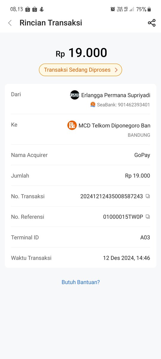 epermanas's tweet photo. @seabankcare min mohon bantuannya, dana saya masih menggantung ini. https://t.co/5U8cvyuUG6
