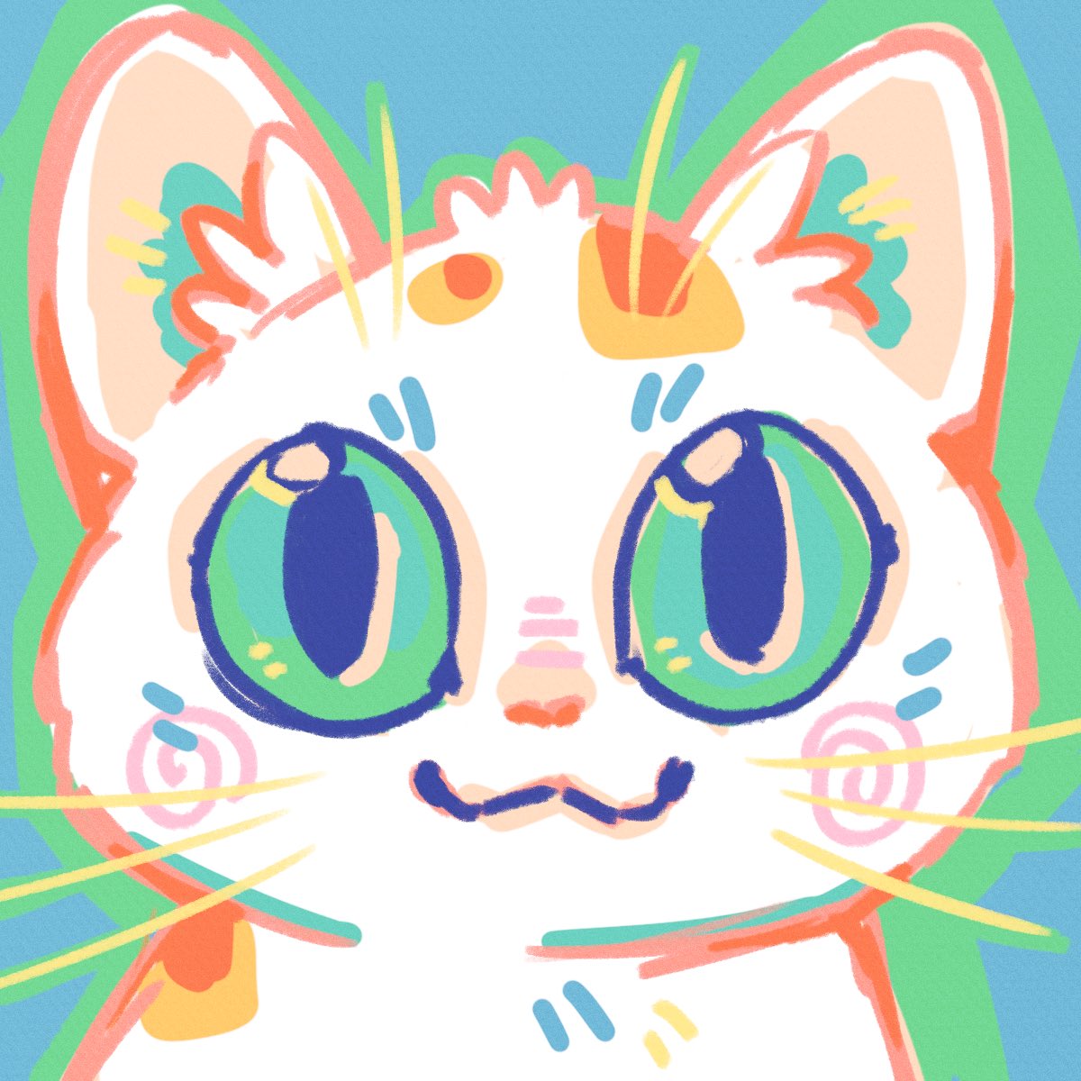 ErbyDraws's tweet photo. I drew my parents cat Clover #petportrait #digitalillustration https://t.co/joCLZSUxUc