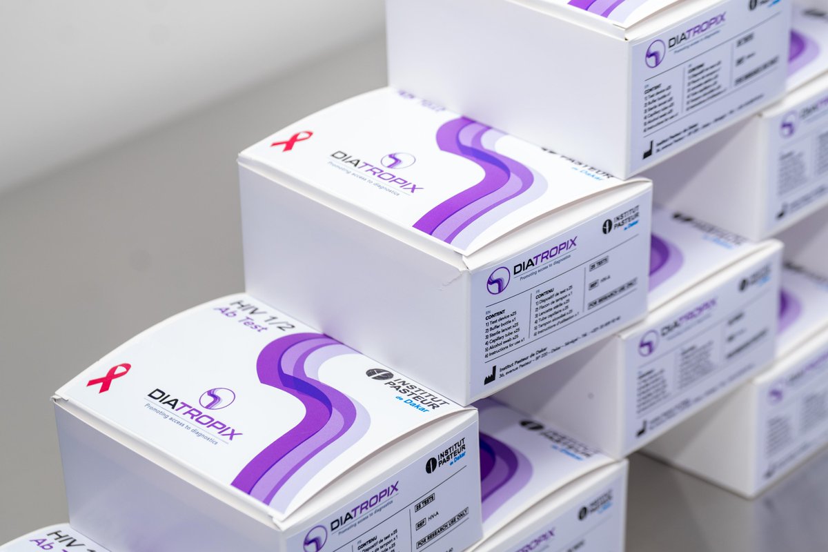PasteurDakar's tweet photo. 🎉DIA𝑇𝑅𝑂𝑃𝐼𝑋 opens its second site in Mbao, boosting production from 5M to 75M rapid diagnostic tests/year! A major step in addressing Africa’s health challenges. Thanks to the Senegal government, our founders (FIND, Fondation Mérieux, IRD, IPD) &amp; partners! #IPD100 https://t.co/YrA84Hu1hg