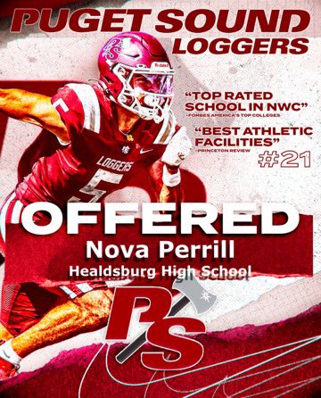 Nova Perrill II (@novaperrill2) on Twitter photo After a great phone call with Coach Carskie, I’m grateful to have received an offer from Puget Sound! 🪵🪵
<a href="/P_S_football/">Puget Sound Football</a> <a href="/CoachCarskie/">David Carskie 🪓</a> <a href="/jeffthomas4/">Jeff Thomas</a>
<a href="/CoachCrissR/">Criss Rosales</a> <a href="/ajjohnson3035/">Alex Johnson</a> After a great phone call with Coach Carskie, I’m grateful to have received an offer from Puget Sound! 🪵🪵
<a href="/P_S_football/">Puget Sound Football</a> <a href="/CoachCarskie/">David Carskie 🪓</a> <a href="/jeffthomas4/">Jeff Thomas</a>
<a href="/CoachCrissR/">Criss Rosales</a> <a href="/ajjohnson3035/">Alex Johnson</a>