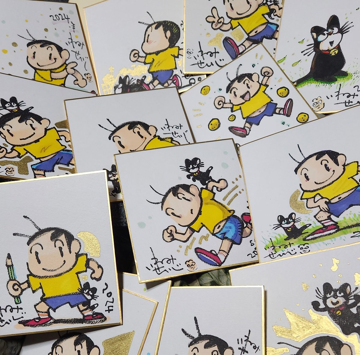 【和歌山ガーデンパーク▪︎マルシェ】
12月22日(日) 12時～16時

マルシェのために制作中。
「直筆カラー▪︎ミニ色紙」 