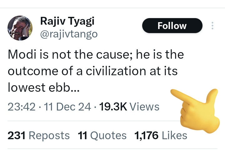 SadhaMaanus's tweet photo. Beef-eater Tyagi...
#DisgustingCreature https://t.co/VWArhF02MH
