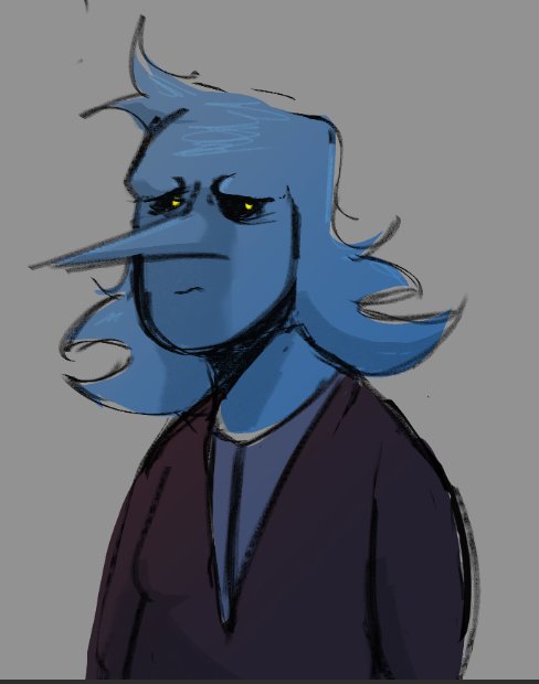 I love looking at my first and recent drawings of the Blue Addison side ...