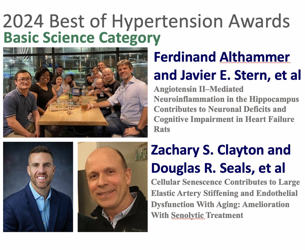 Hypertension (@hyperaha) on Twitter photo We would like to CONGRATULATE our 1st place 2024 Best of Hypertension winners in the category of Basic Science:
ahajrnls.org/3Cf3APl
<a href="/Vini_Biancardi/">Vinicia Biancardi, PhD, FAHA</a> <a href="/Aspire_Editing/">Kathryn Whitley 🐁</a> <a href="/Usa04Zafa/">Uzie</a> <a href="/cncdgsu/">CNCD at Georgia State University</a> <a href="/GSUBnB/">GSU Brains & Behavior</a> <a href="/javstern/">Javier Stern</a> <a href="/RanjanR74476859/">Ranjan Roy</a> @feresinlab <a href="/rafaelaferesin/">RafaelaFeresin</a> <a href="/jessica/">dark jessica</a>.danh We would like to CONGRATULATE our 1st place 2024 Best of Hypertension winners in the category of Basic Science:
ahajrnls.org/3Cf3APl
<a href="/Vini_Biancardi/">Vinicia Biancardi, PhD, FAHA</a> <a href="/Aspire_Editing/">Kathryn Whitley 🐁</a> <a href="/Usa04Zafa/">Uzie</a> <a href="/cncdgsu/">CNCD at Georgia State University</a> <a href="/GSUBnB/">GSU Brains & Behavior</a> <a href="/javstern/">Javier Stern</a> <a href="/RanjanR74476859/">Ranjan Roy</a> @feresinlab <a href="/rafaelaferesin/">RafaelaFeresin</a> <a href="/jessica/">dark jessica</a>.danh