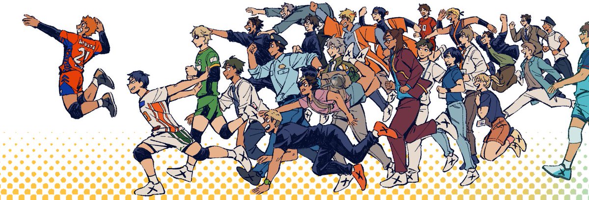 baguantte's tweet photo. i was so happy with how much love this received considering i spent a week drawing this... i love haikyuu https://t.co/9YyVeIxRJX