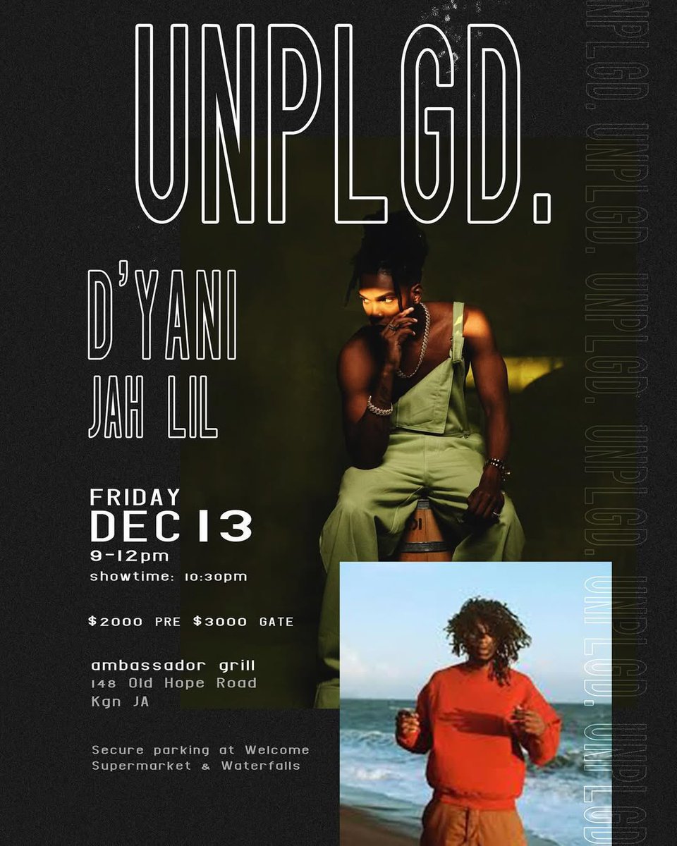 See you tmr @ UNPLGD for a lovely acoustic session @ The Ambassador Grill 🎵