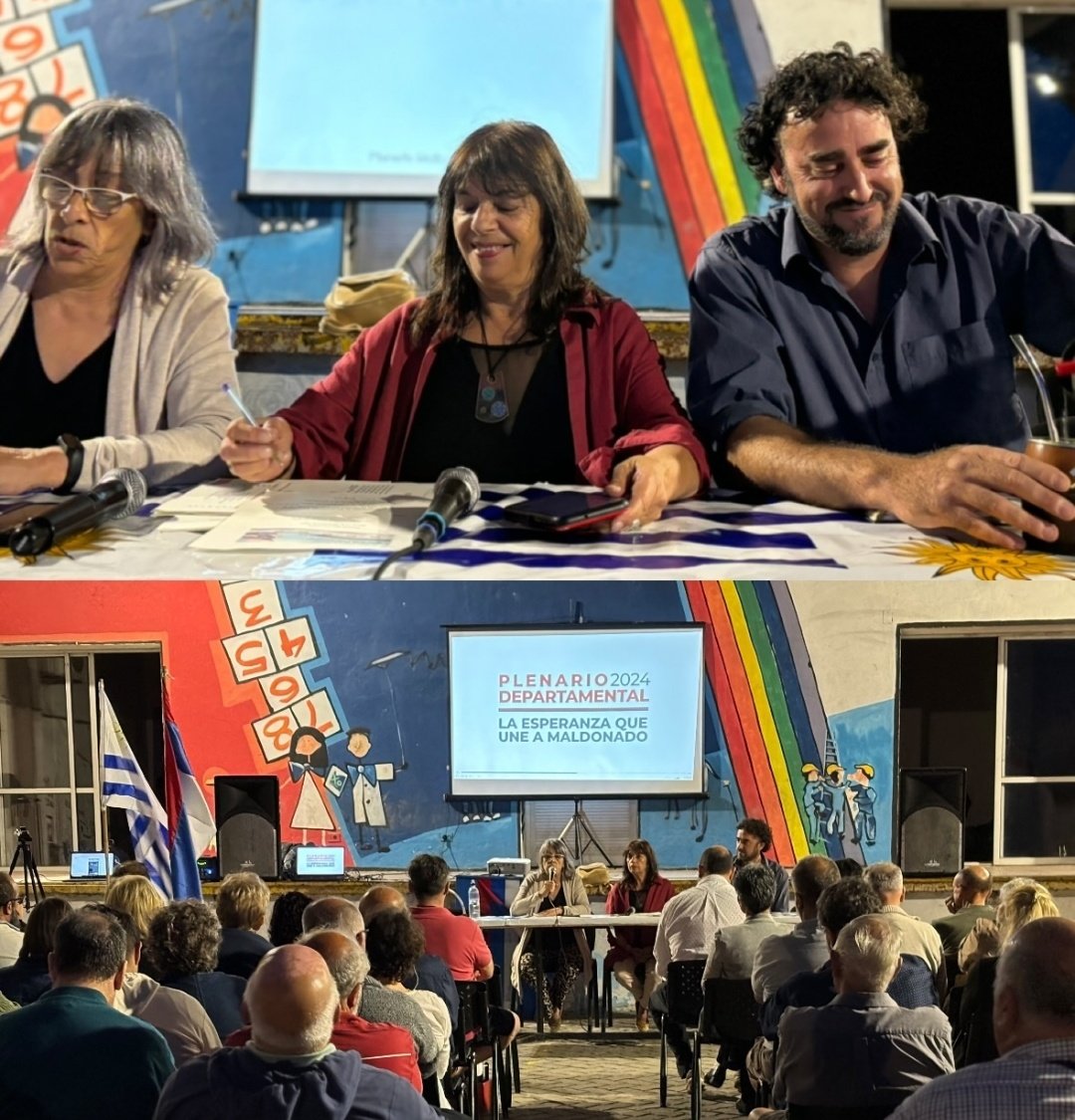 Amoroso_FAmplio's tweet photo. Proclamamos tres candidaturas a la Intendencia de Maldonado que nos llenan de orgullo: Eduardo, Óscar y Susana 🔴🔵⚪️.

El Plenario del @FAMaldonado_, continúa trabajando para renovar ilusiones en un departamento que precisa repartir oportunidades, para que crezcamos todos 🙌. https://t.co/59Sz0ke2rB