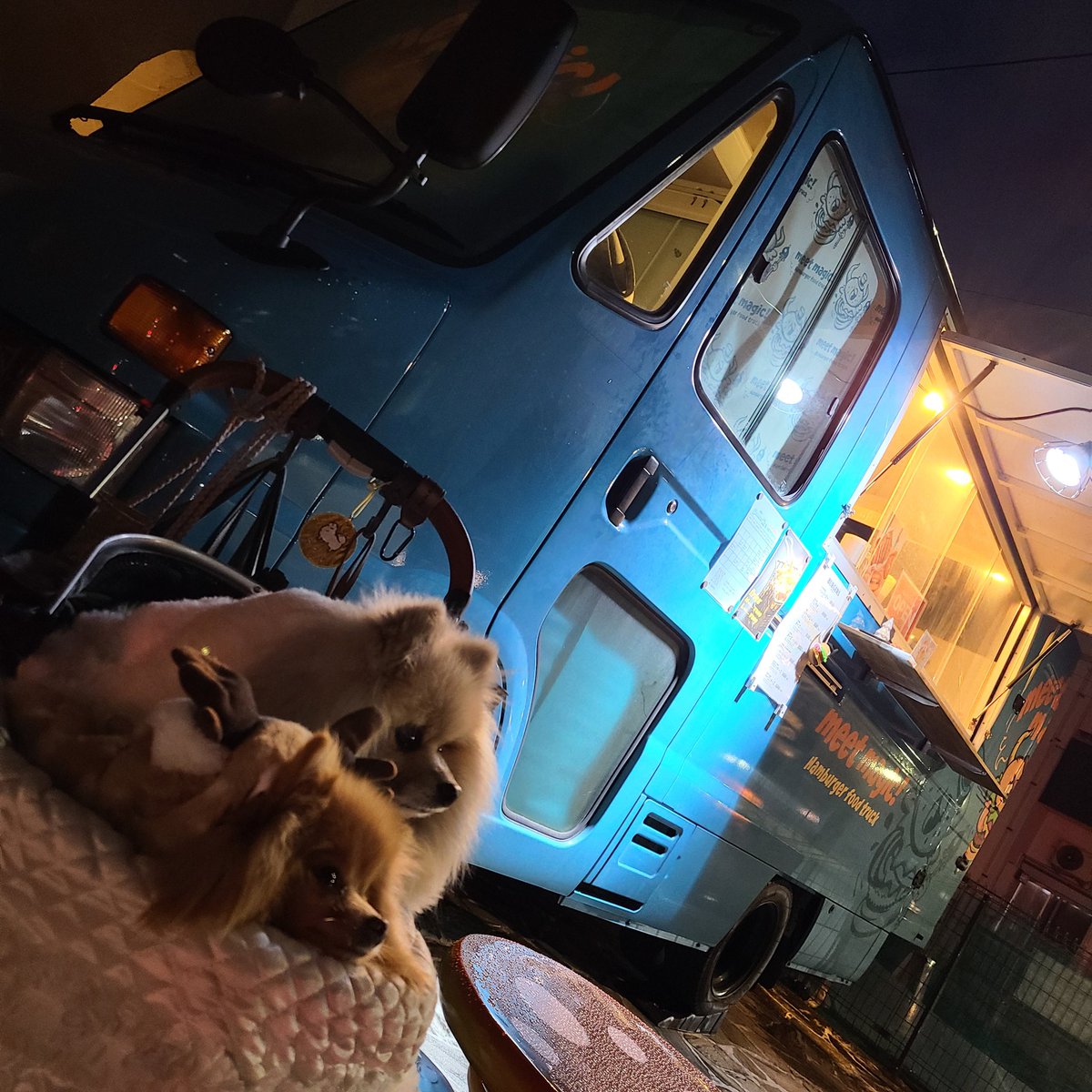 OMUSUBEMARU5351's tweet photo. オトナキモノ会の後は #妖精の家 さんへ🚗✨️
#meetmagic さんの出店に間に合いました🍔💕ぷりん&もなかちゃんにも🐶ギャルサンタじゃなくて🤣ひとみばあさんにも会えた✨️
暖かい店内でコーヒー☕とハンバーガー🍔アレンジしてもらって💕美味しかったぁ~✨
ありがとうございました~✨ https://t.co/m3004hiqqc