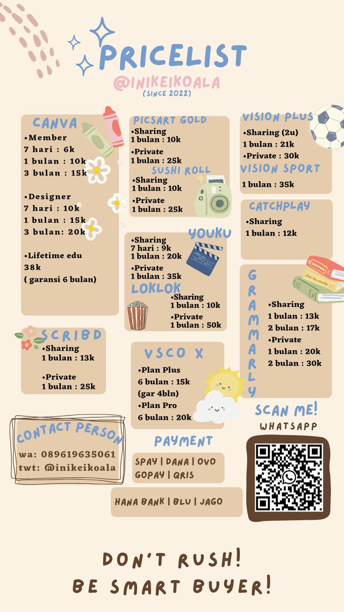 inikeikoala's tweet photo. Hallo, selamat pagi☀️
Keikoala Store sudah open order lagi ya, bagi yang butuh apk premium seperti netflix, viu, youtube, apple mus bisa hubungi aku by wa/dm🥰 https://t.co/TBJY8AfiXK