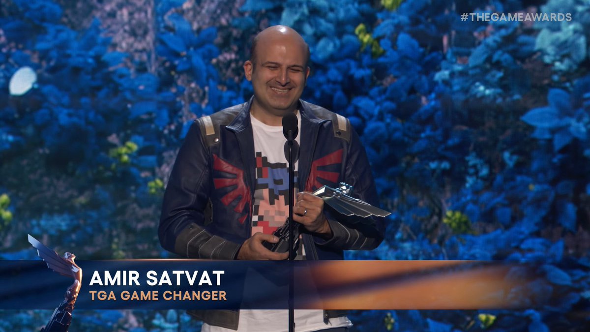 Protect this man at all costs. Thank you Amir Satvat. Probably the most important speech tonight  #TheGameAwards