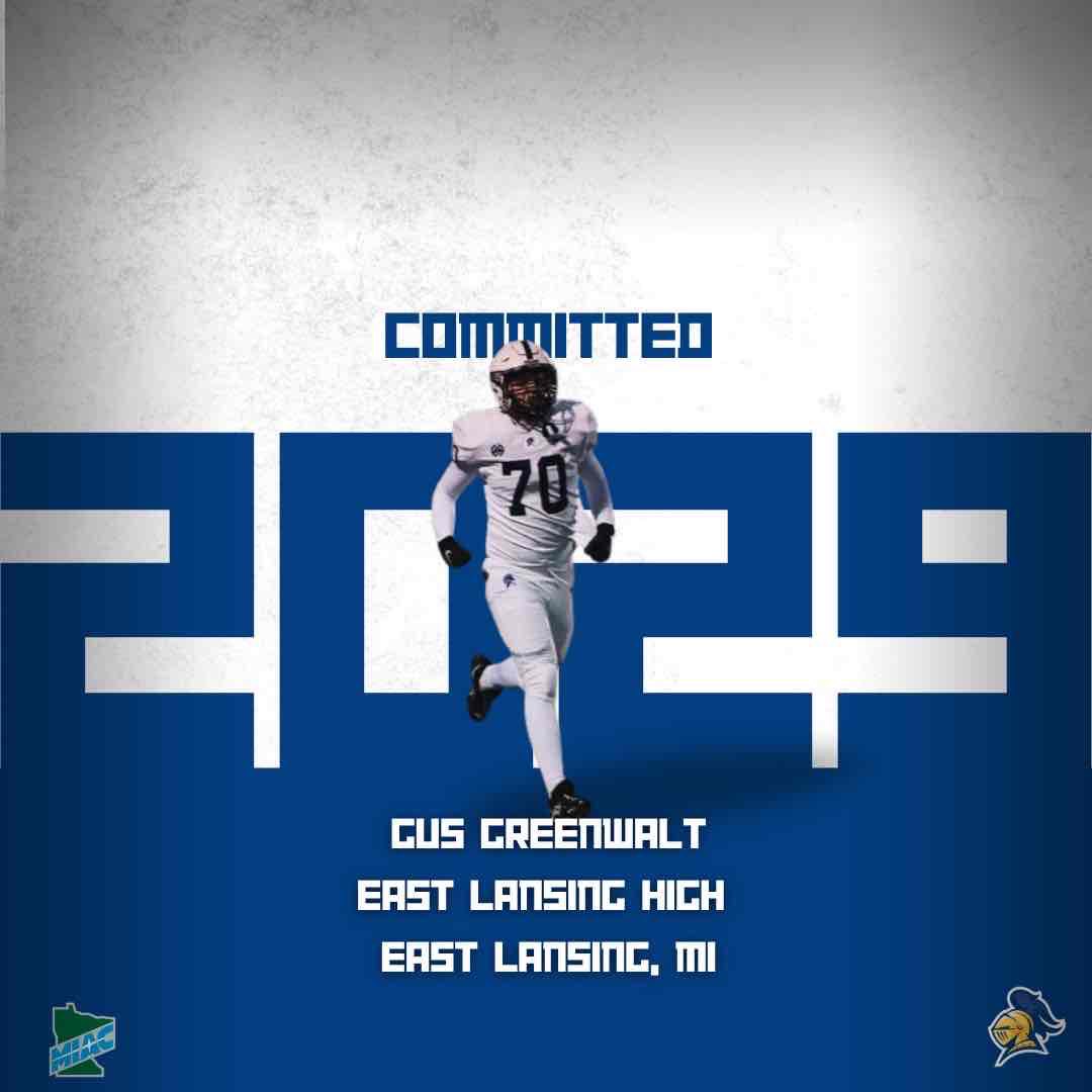 Blessed to announce I have received my acceptance letter and will be committing to Carleton College! AGTG!
#keepstackin
<a href="/CoachJournell/">Tom Journell</a> <a href="/CoachLeeXiong/">CoachDennisLeeXiong</a> @coachvanepps <a href="/CarletonFB/">Carleton Football</a> <a href="/EL_Trojans_FB/">East Lansing Football</a>