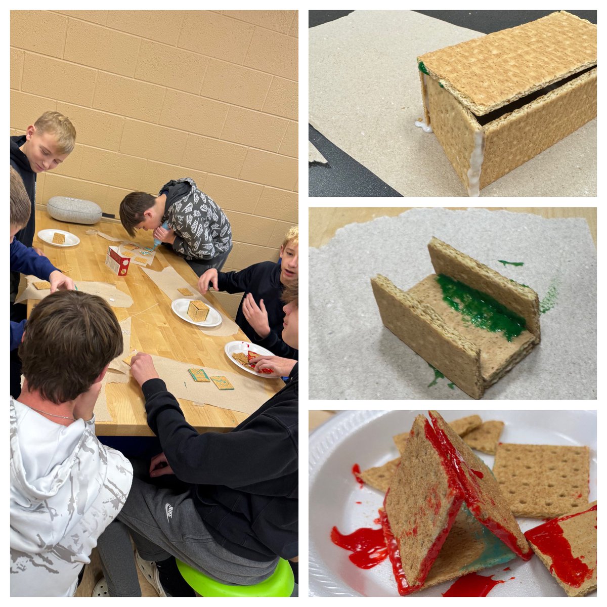 When you are exposing 7th/8th grade to Welding and you find a gingerbread house activity that students can practice a weld with the icing…..you totally do it!