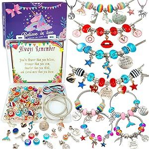 trudday's tweet image. buff.ly/49xVi4W #Charm #BraceletMakingKit, #JewelryMakingSupplies #Beads , #UnicornCharm / #MermaidCharm #CraftsGiftsSet #giftforGirls #giftforTeens
