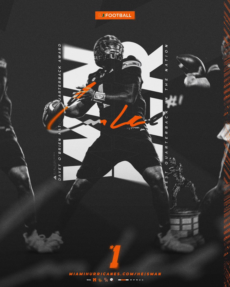 Miami Hurricanes Football (@canesfootball) on Twitter photo Hard. Work. Pays. Off.
<a href="/Cameron7Ward/">Cameron Ward</a> is your 2024 <a href="/daveyobrien/">Davey O'Brien National Quarterback Award</a> Award winner 🙌
🔗: canes.news/WardOBrienWinn… Hard. Work. Pays. Off.
<a href="/Cameron7Ward/">Cameron Ward</a> is your 2024 <a href="/daveyobrien/">Davey O'Brien National Quarterback Award</a> Award winner 🙌
🔗: canes.news/WardOBrienWinn…