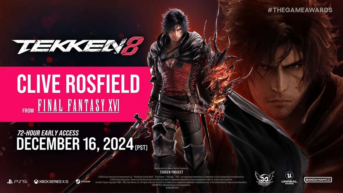 BuffGigas's tweet photo. Tekken 8 Season 1 Final DLC
Clive Rosfield https://t.co/xuPmkhANb9