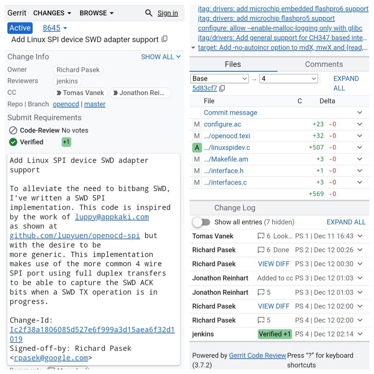 MisterTechBlog's tweet image. #OpenOCD SPI Tweak for #PineTime Smartwatch ... Finally got merged 🎉

Source: review.openocd.org/c/openocd/+/86…