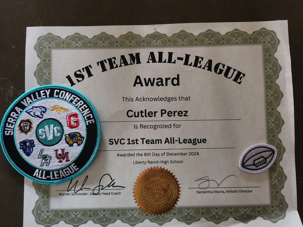I made SVC 1st Team this year as a Sophomore. Blessed.