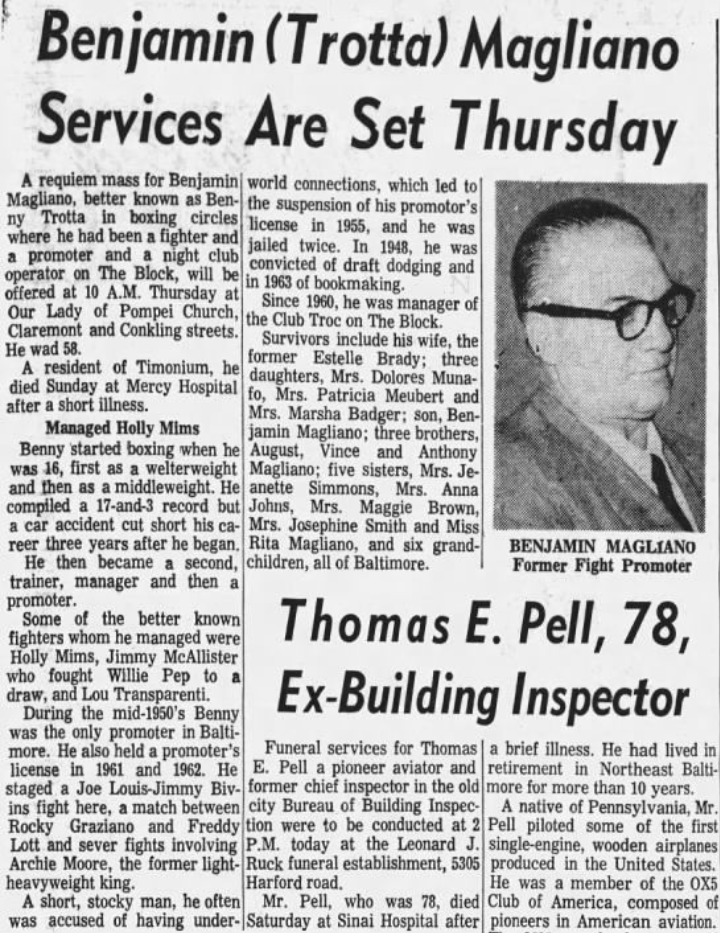 TippytopshapeU's tweet photo. @HueyJackNation Pelosi’s #newdeal dad
Thomas D’Alesandro Jr
"constant companion of"
John Cataneo
Benjamin Magliano
&amp; "[redacted]"

💰They helped campaign🩸
#Cataneo received Baltimore
sanitation contracts

Benny Trotta was #with 👥
Frankie Carbo NY

#Boxing
#DeepPolitics
https://t.co/JUUkdIrW3z https://t.co/bjJPrG3xUA