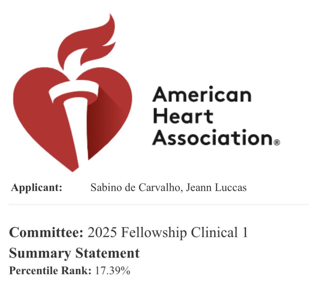JeannSabino's tweet photo. Thrilled to announce that I was awarded a 2025 Postdoctoral Fellowship from the @American_Heart !! Thanks to my mentor @JeanieParkMDMS for all the support with my very first application!
@EmoryNephrology @EmoryDeptofMed @EmoryMedicine @EmoryUniversity @AHAScience @parklabatemory https://t.co/NwD2u9QOmm