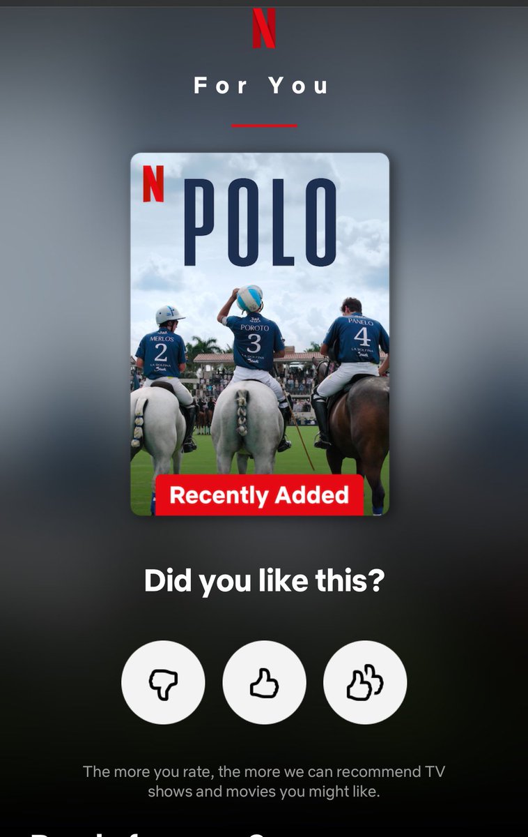 JoDivaRunner's tweet photo. Did anyone else get an email from Netflix? I rated it 👍🏾👍🏾! 
#PoloOnNetflix https://t.co/JSwnpTGueS