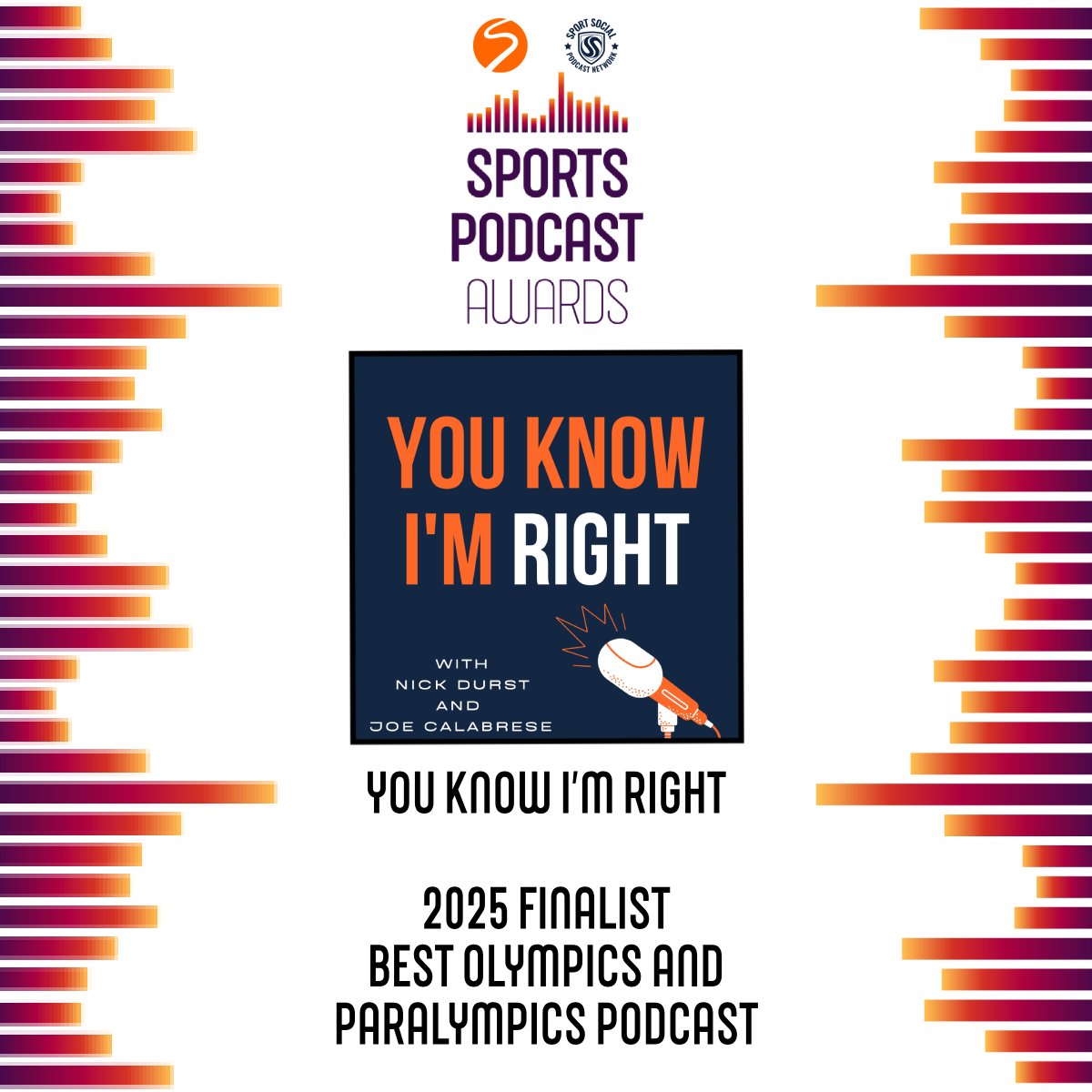 YKIRPodcast's tweet image. Thanks to @SportsPodGroup for nominating us for a FOURTH straight year for Best Sports Business pod and for the first time for Best Olympics pod. Please vote for us! #YKIR
Sports business: sportspodcastgroup.com/sports_categor…
Olympics: sportspodcastgroup.com/sports_categor…
@Nick_Durst | @JCalabrese1