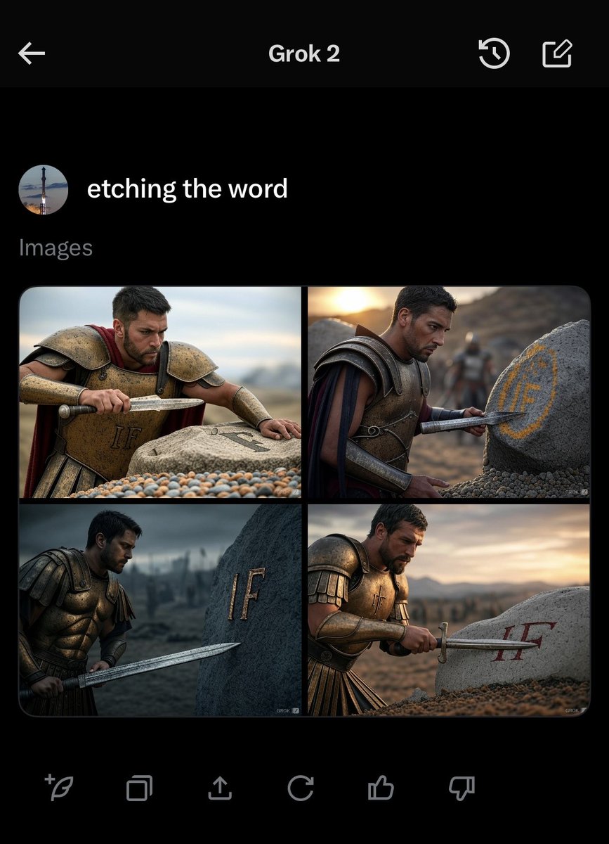 Grok now produces 4 images simultaneously &amp; renders them progressively