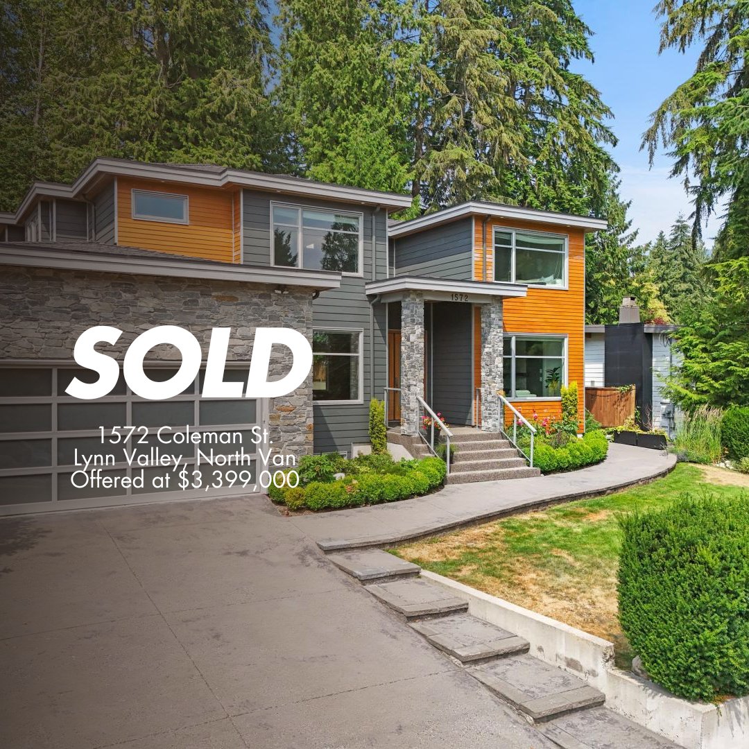 Excited for our clients who sold their custom-built, dream house at 1572 Coleman St. in #LynnValley! 

We had the privilege of listing their house for the first time on the market at $3.4M.
#justsold #NorthVan #VanRE