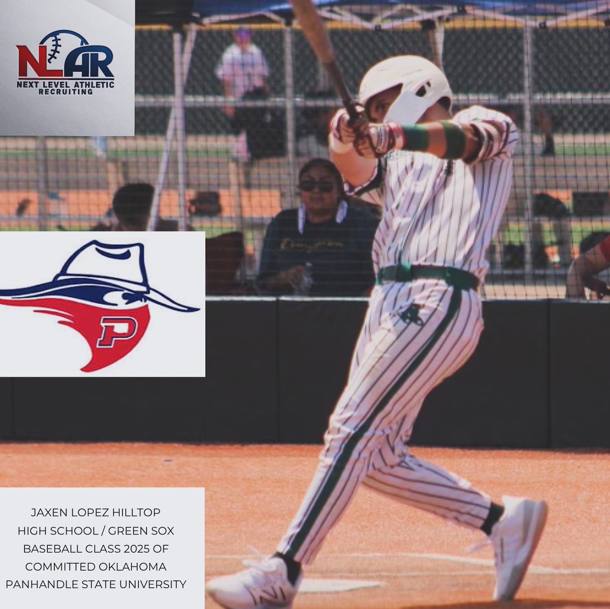 Huge Congratulations to <a href="/JaxenLopez2007/">Jaxen Lopez</a>, Hilltop High School, Class 2025, Outfield, Committed to Oklahoma Panhandle State University! I am so proud of him and he’s hard work on the baseball field and Academically. This young man would run through a wall for any coach! You are