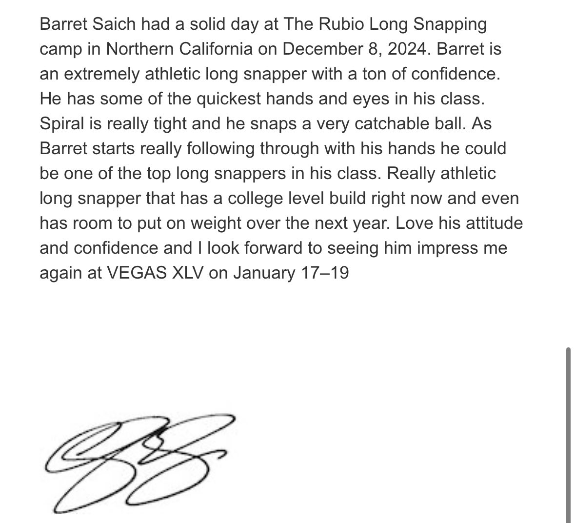 BarrettSaich's tweet photo. Thank you @TheChrisRubio for the amazing write up. Super happy to be moved up to a 4⭐️ in the class of 2026 @Jesuitsacfball https://t.co/h6XD14eqpL