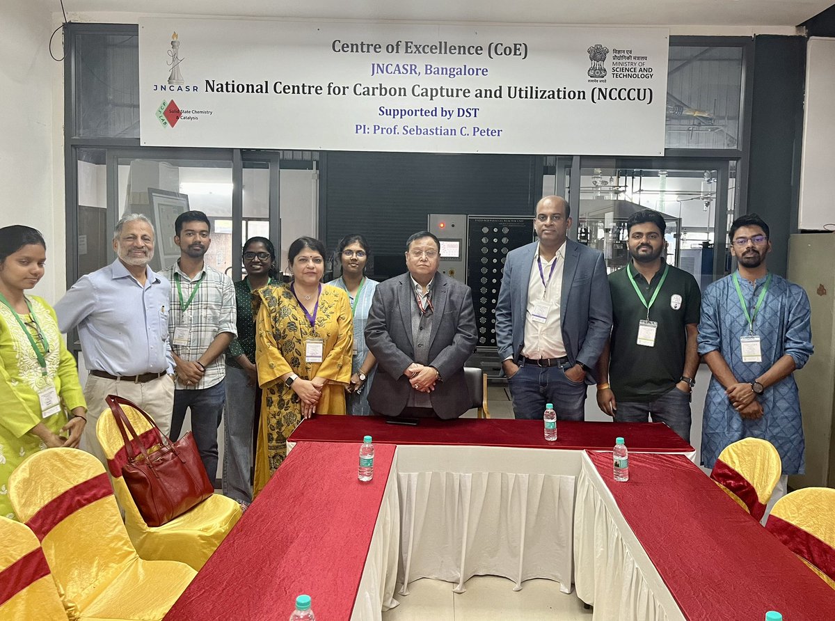 dst_neelima's tweet photo. Glad to be part of the  visit by Member Niti Ayog Dr VK Saraswat to the CCU facilities established under the DST supported NCoE CCU JNCASR on the side lines of ICCCU 2024. It was heartening to note DST efforts  for the advancement of CCUS Techs being appreciated during the event. https://t.co/2P14Hhy73h
