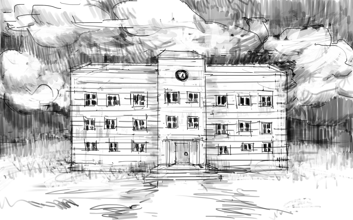 Bunninsula's tweet photo. Churchtown's boarding school. #art #artwork https://t.co/saP81IwRv3