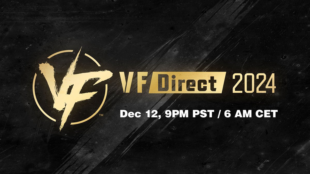 VF_SEGA's tweet photo. For more details tune-in TODAY!

DECEMBER 12 9:00 PM(PST)/ 6:00 AM(CET)
"VF Direct 2024"

https://t.co/Z8iO8HRiCj

#VirtuaFighter
#VFDirect https://t.co/ahDuectYAl
