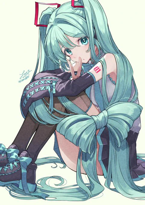 #今年も残りわずかなので今年一番伸びた絵を貼る ミク誕のミクですね 
